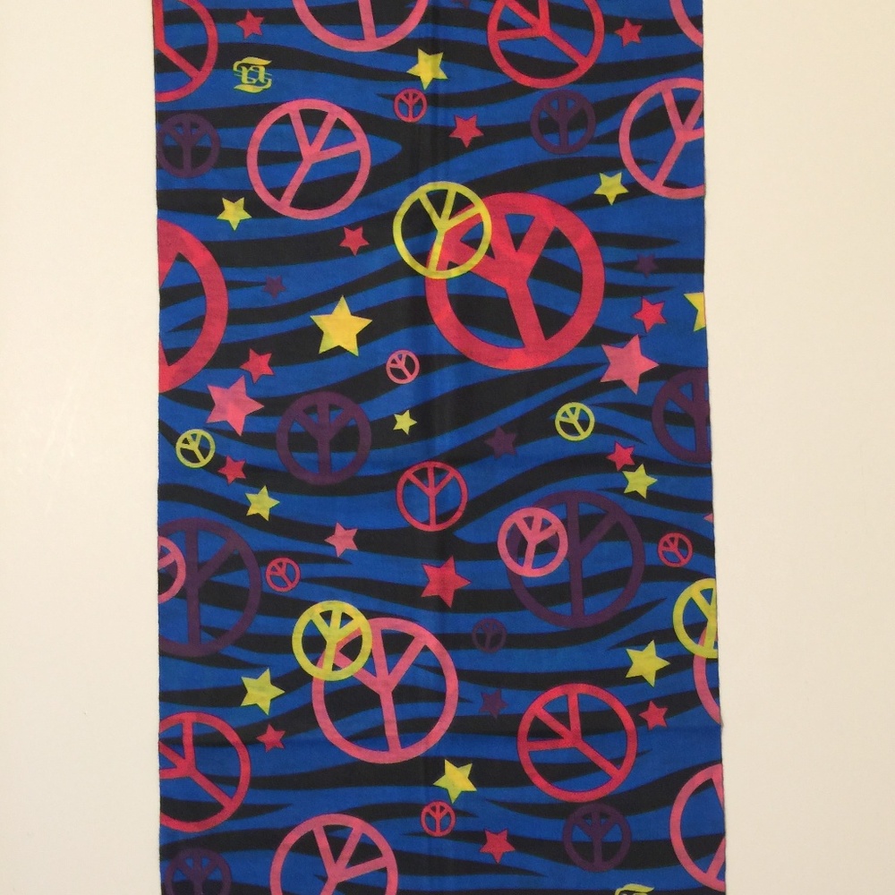 Seamless Headscarf - Blue Peace Pattern